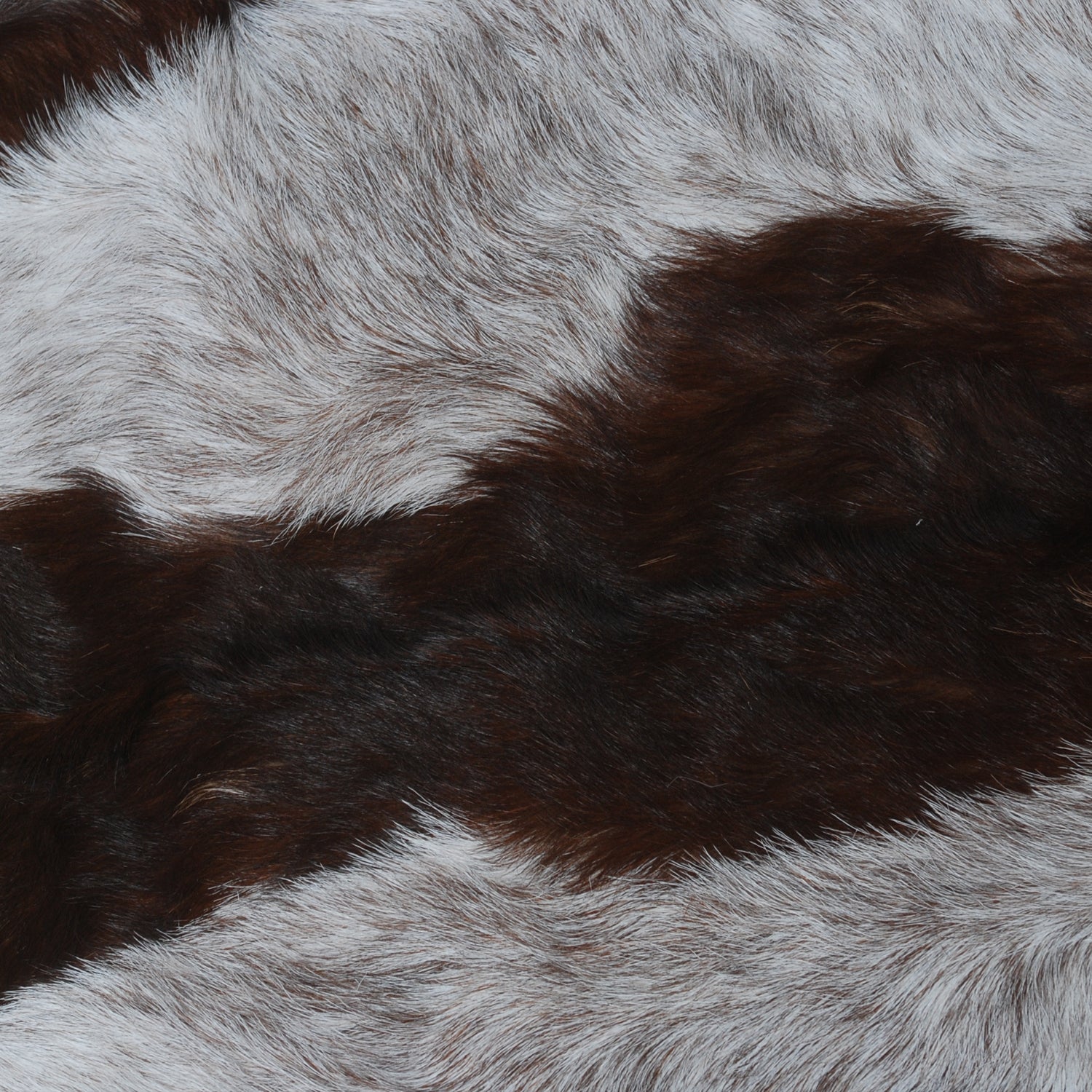 Stylish Dark Brown Goat Hide Rug - Perfect Accent for Contemporary Homes