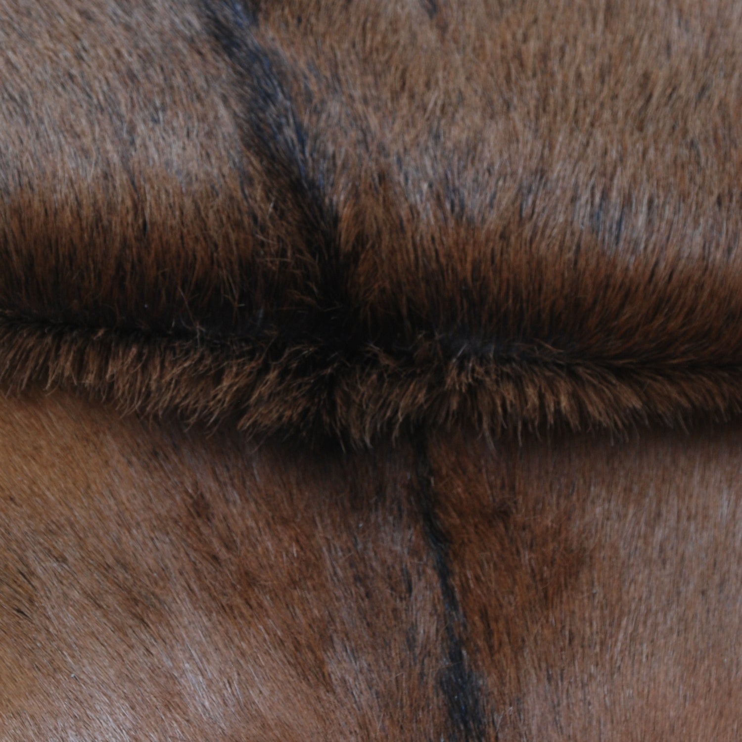 Premium Brown & White Goat Hide Rug - Luxury Hair-on Goatskin Rug, Sustainable - Eco-Friendly, Unique Patterns, Non-Slip Suede Back