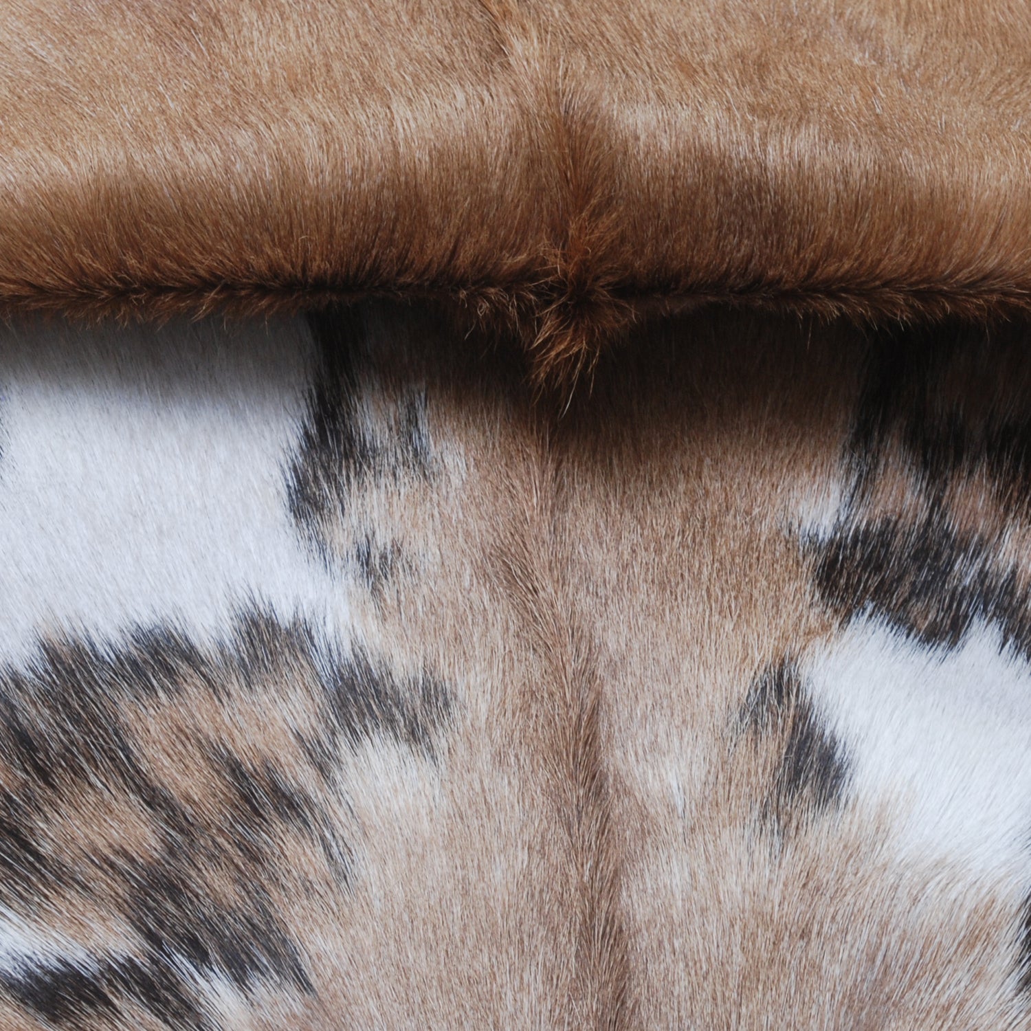 Luxurious Handmade Multicolour Goat Skin Rug - Soft, Kid & Pet-Friendly, Non-Shedding, Sustainable - Eco-Friendly - Unique Art Piece