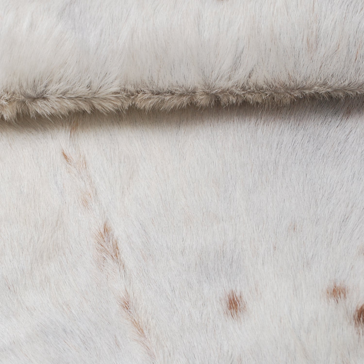 Authentic Hair-On Goat Skin Rug - Brown and White Pattern for Stylish Interiors