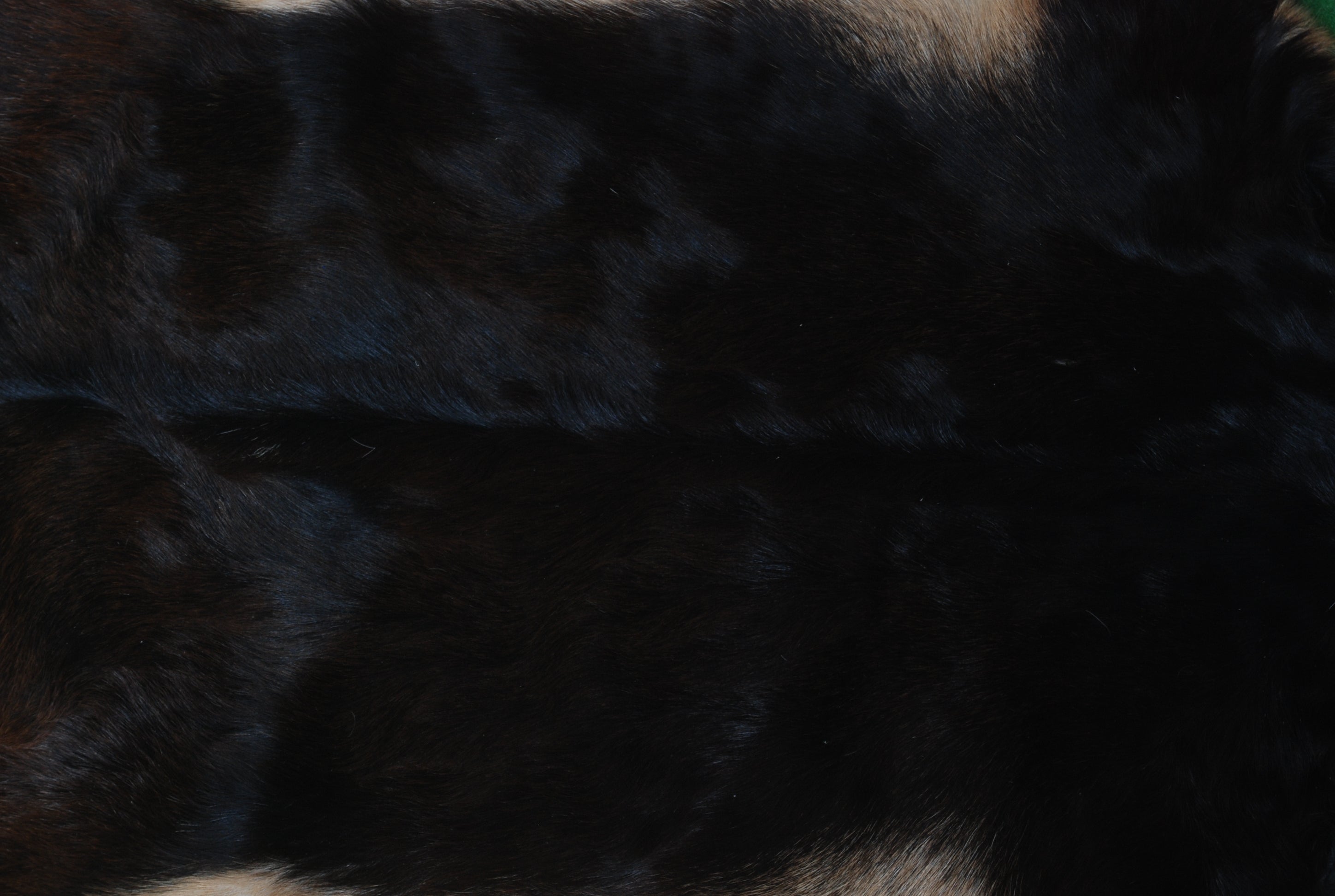 Luxuriously Soft Black & White Goat Fur Rug - Genuine Goat Skin Rug, Non-Shedding, Eco-Friendly - Hypoallergenic - Handcrafted Beauty - Celestial Leather Limited