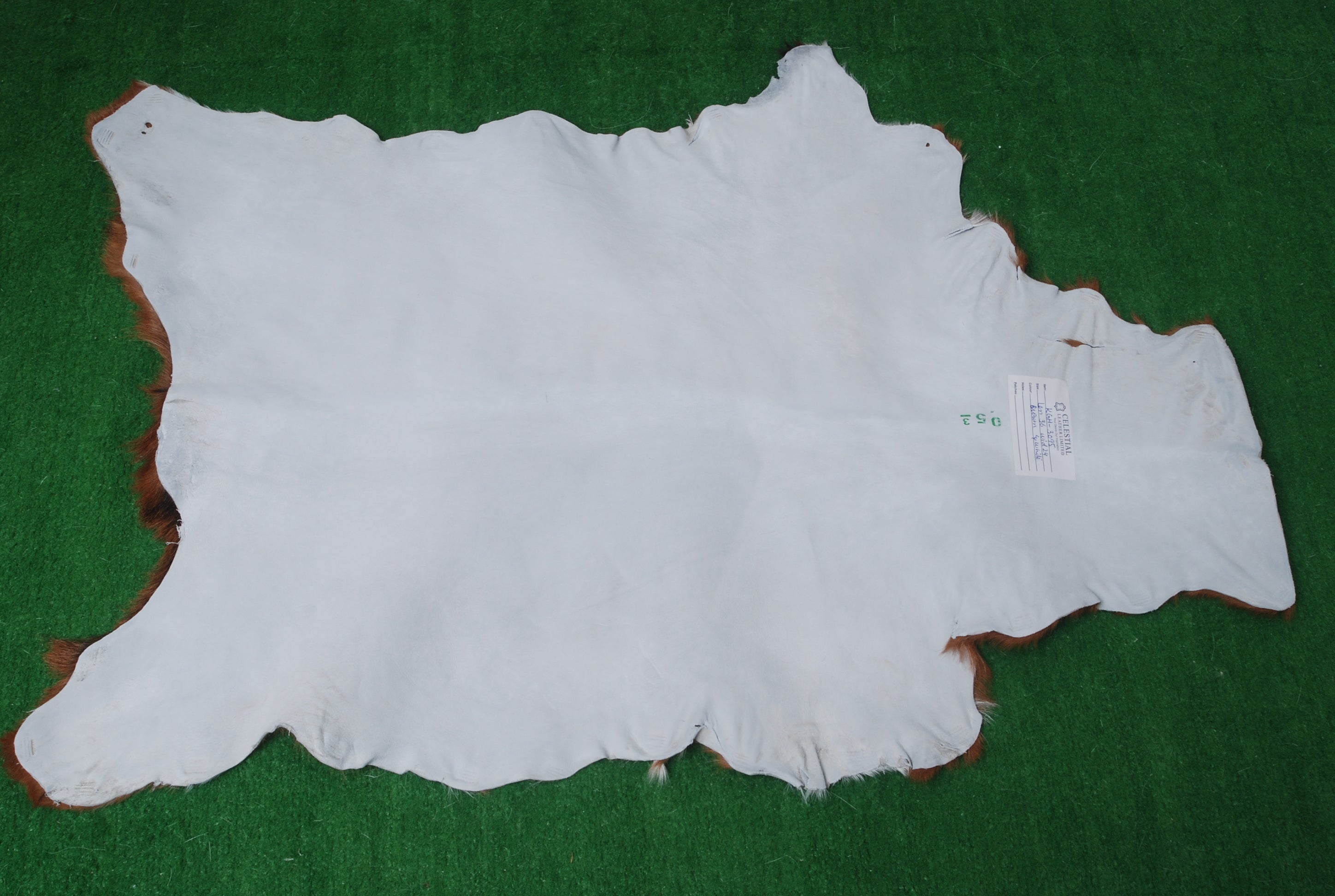 Premium Dark Brown Goat Hide Rug - Soft and Durable for Sophisticated Interiors