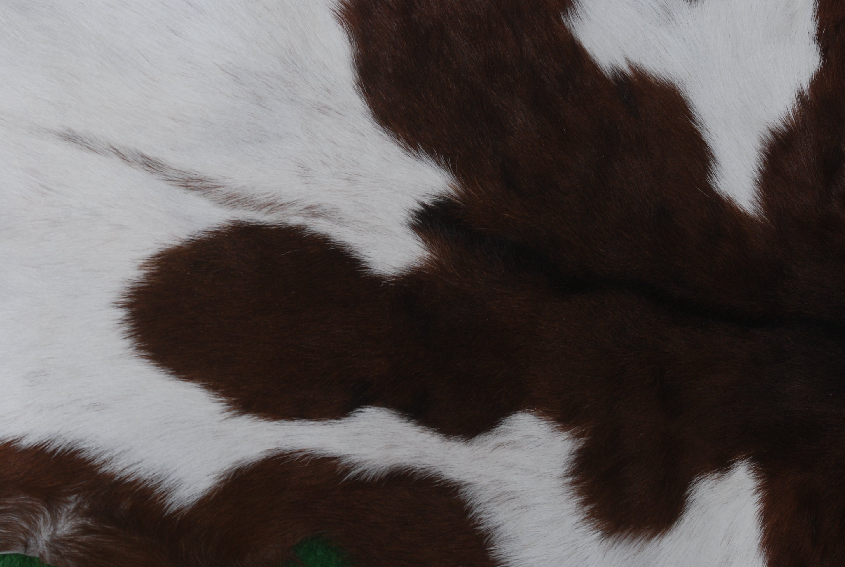 Luxurious Dark Brown Goat Skin Rug - Genuine Hair-On Leather for Elegant Décor