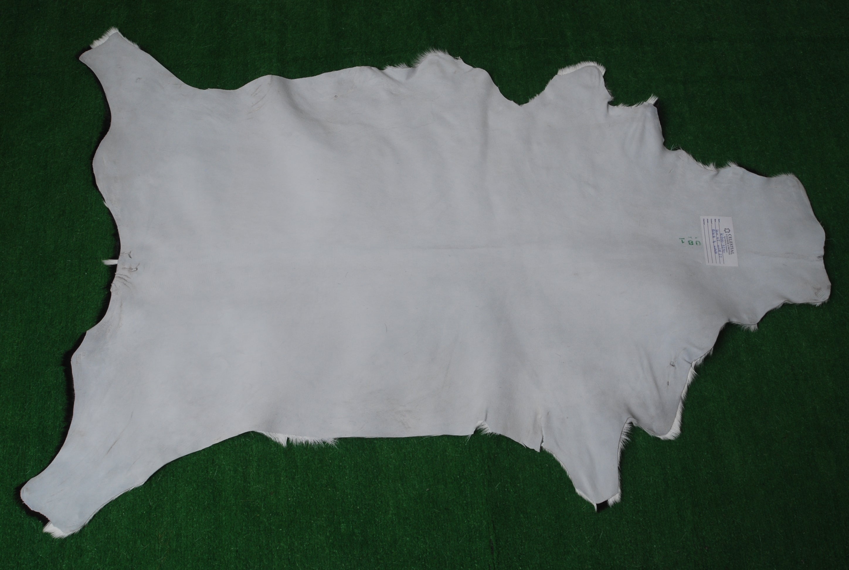 Stylish Black and White Goat Hide Rug - Unique Natural Pattern for Modern Homes