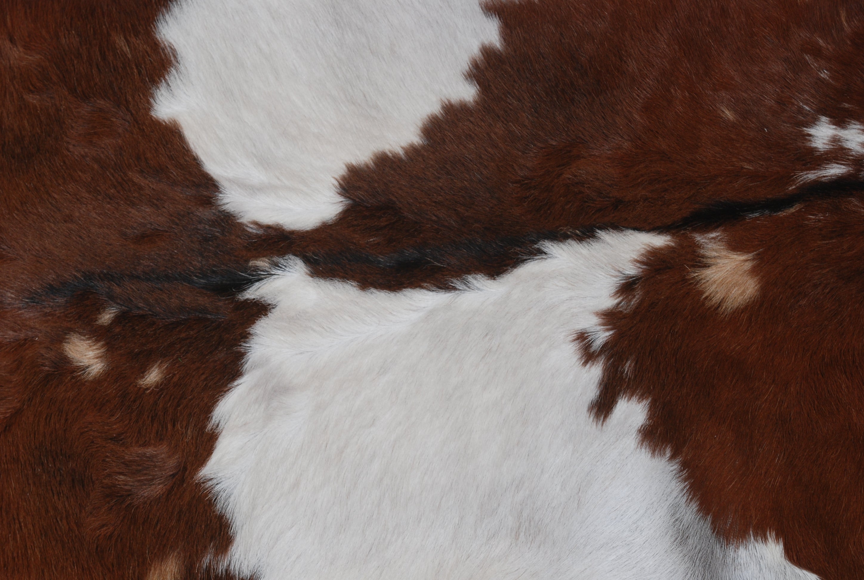 Handcrafted Dark Brown Goat Skin Rug - Genuine Leather for Luxurious Décor