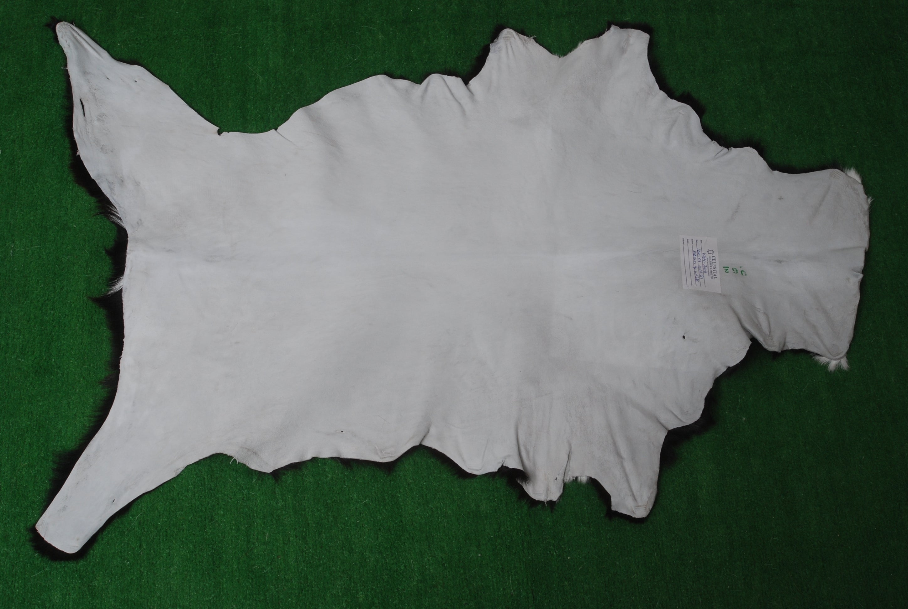 Luxury Black & White Goat Skin Floor Rug - Soft, Durable, and Eco-Friendly - Stylish Decor Accent for High-Traffic Areas - Celestial Leather Limited