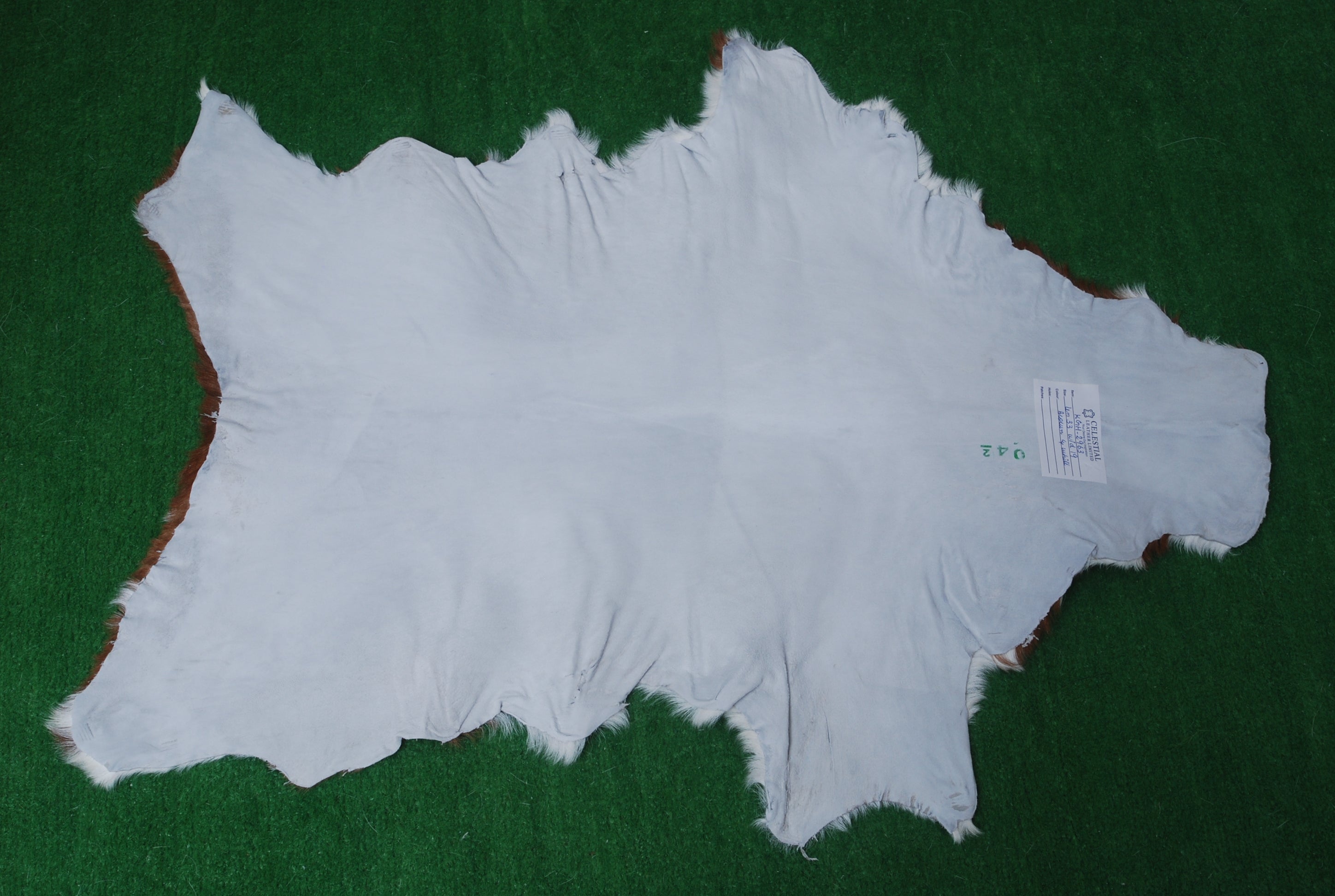 Dark Brown Rug - Soft, Durable, and Eco-Friendly - Handmade Pure Goat Skin Floor Rug - Non-Slip Suede Back