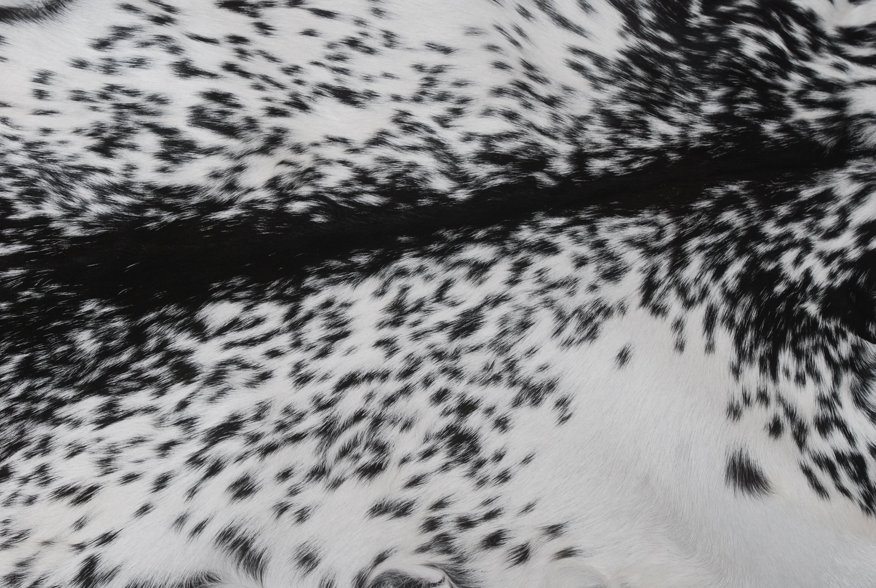 Luxurious Black & White Goat Skin Rug- Home Décor Floor Rug - Celestial Leather Limited