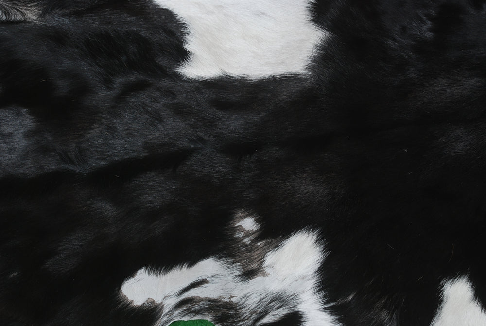 Luxury Black & White Goat Skin Rug - Soft, Durable, and Eco-Friendly Rug with Non-Slip Backing for Home Décor - Celestial Leather Limited