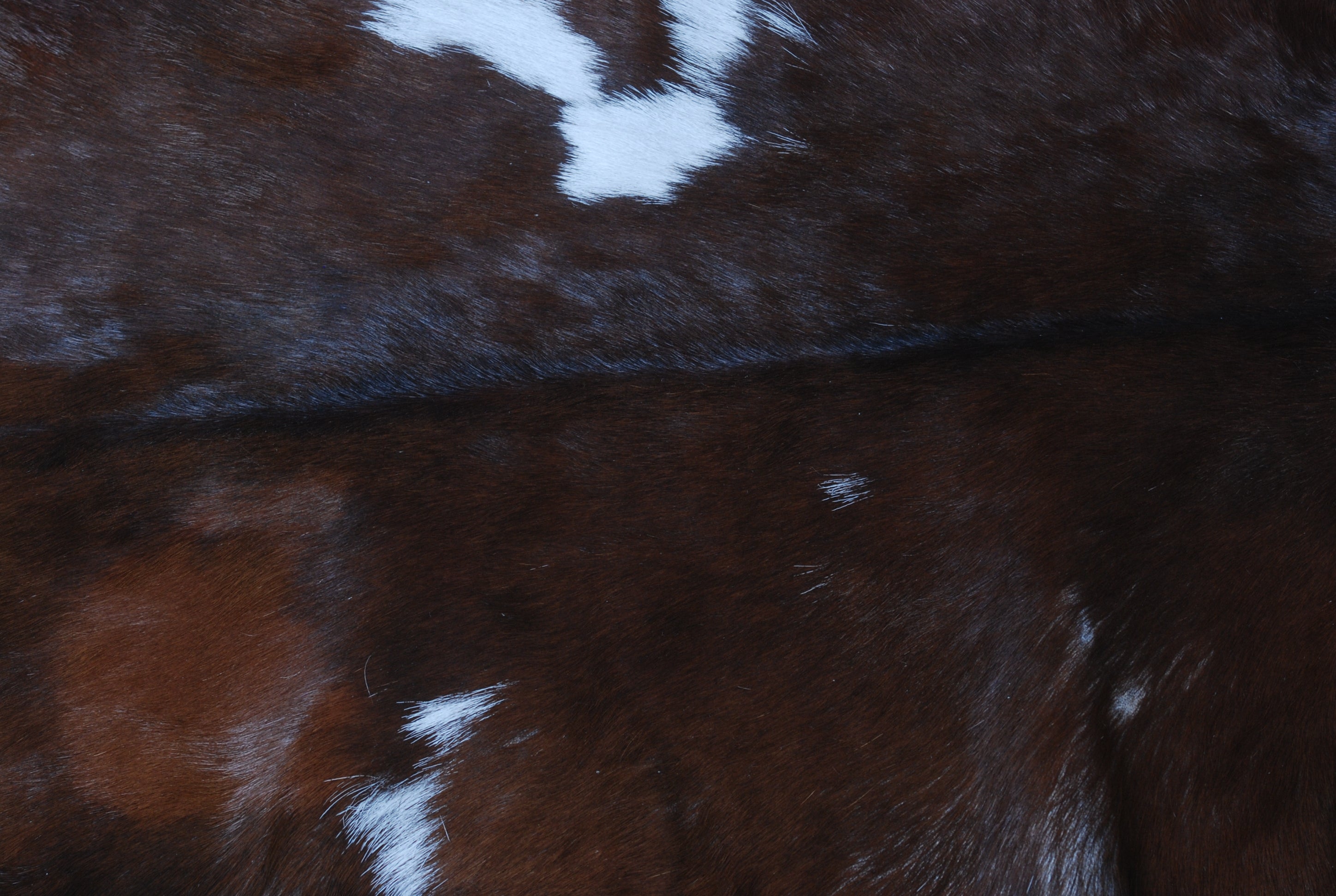 Handcrafted Dark Brown Goat Skin Rug - Genuine Leather for Luxurious Décor