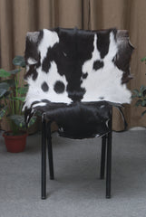 Natural Black and White Goat Hide Rug - Luxurious and Stylish Floor Accent