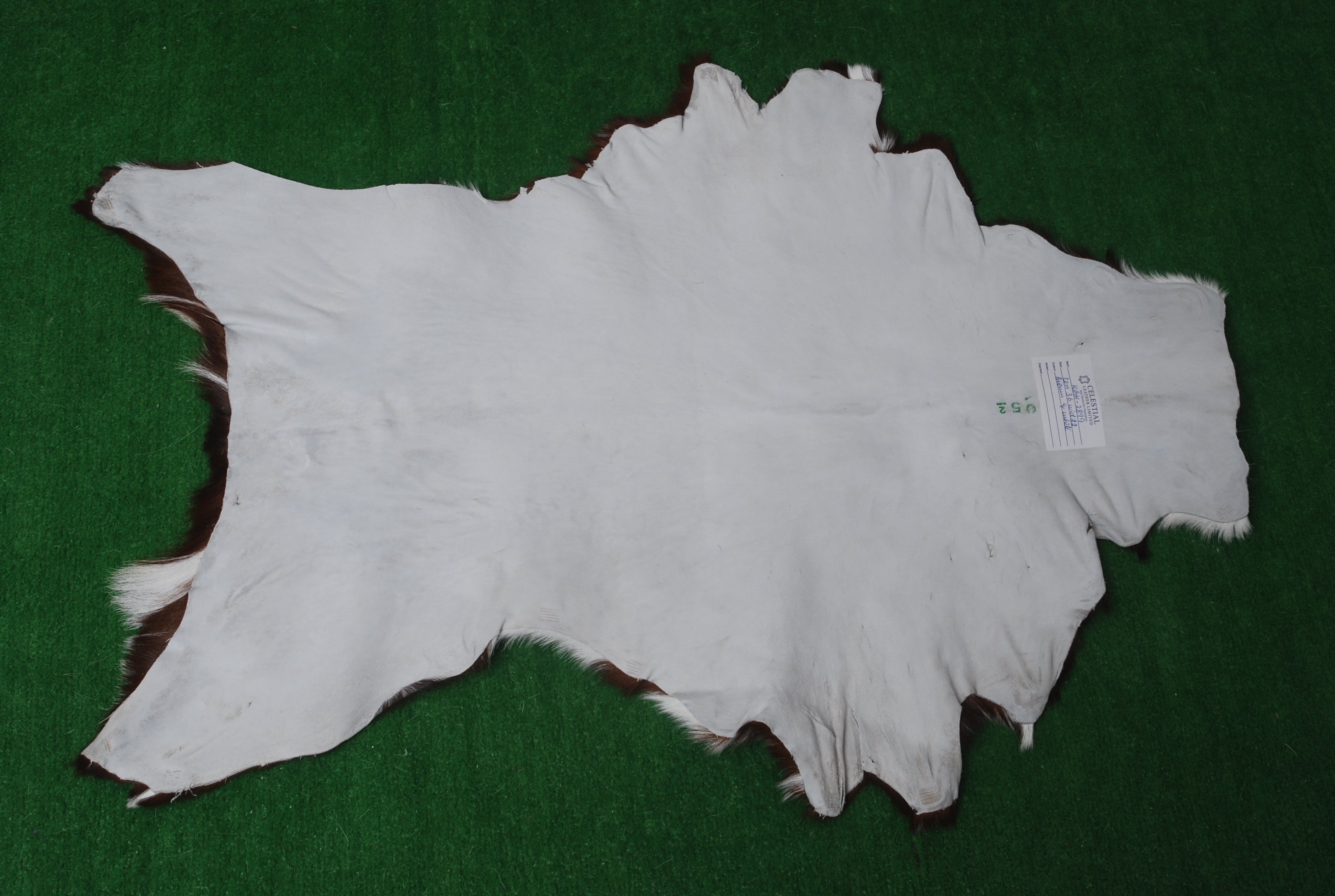 Natural Dark Brown Goat Skin Rug – Authentic Elegance for Your Home