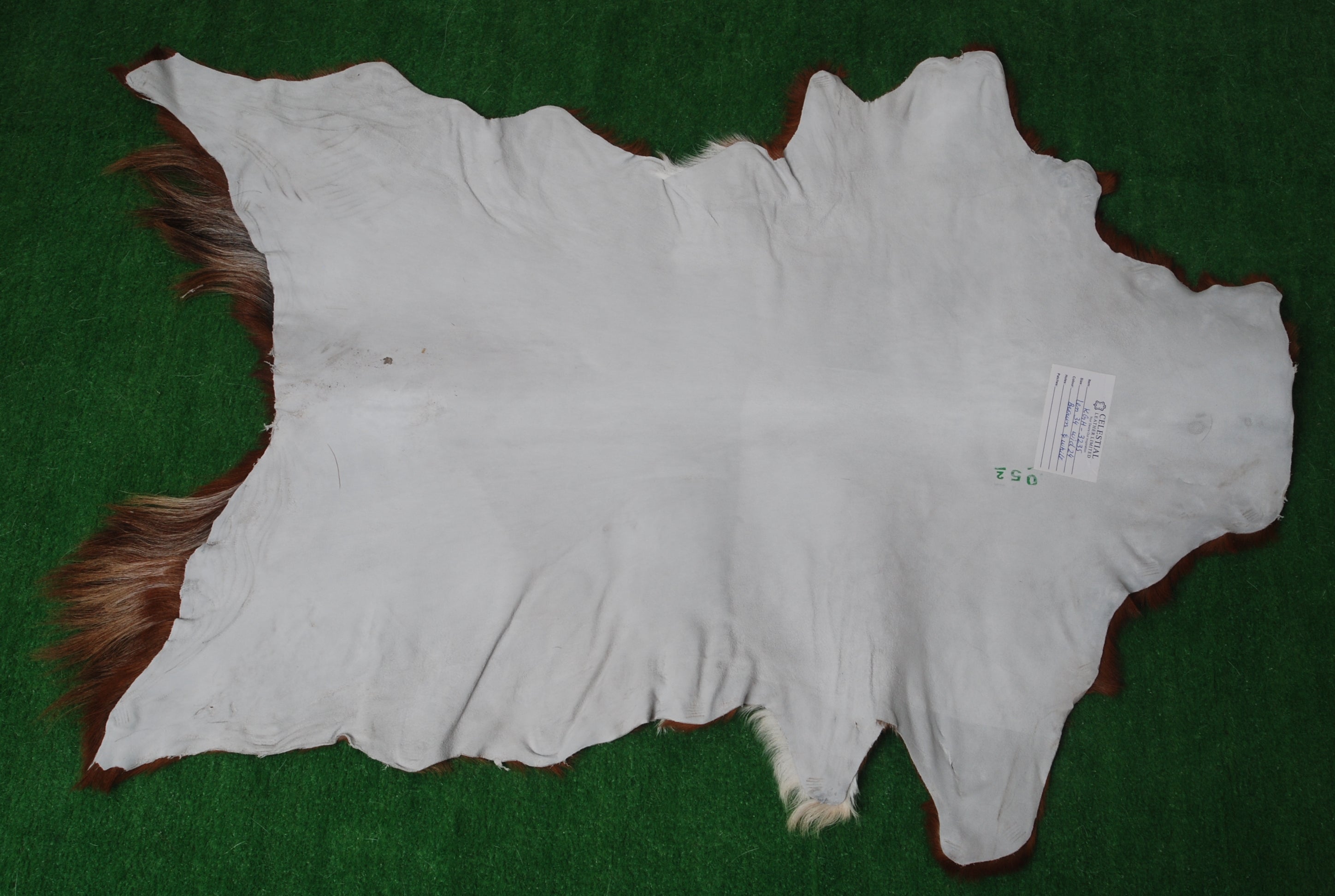 Premium Dark Brown Goat Skin Rug - Rustic Charm for Modern and Classic Interiors