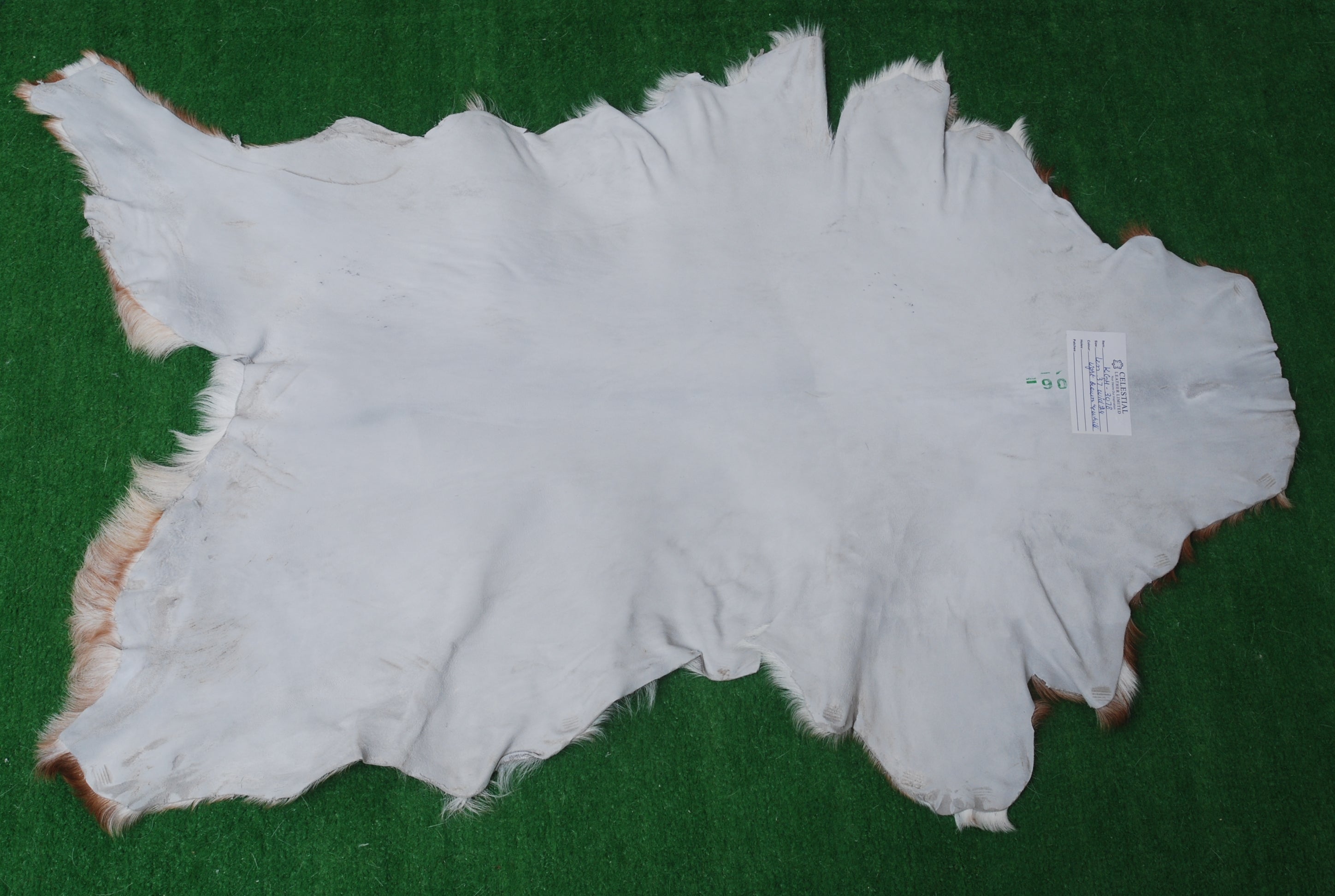 Decorative Dark Brown Goat Skin Rug - Luxurious Touch for Living Spaces