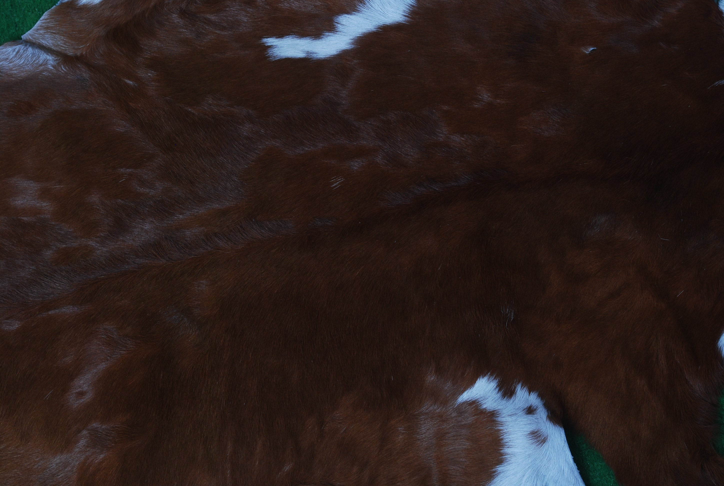 Handcrafted Dark Brown Goat Skin Rug - Genuine Leather for Luxurious Décor