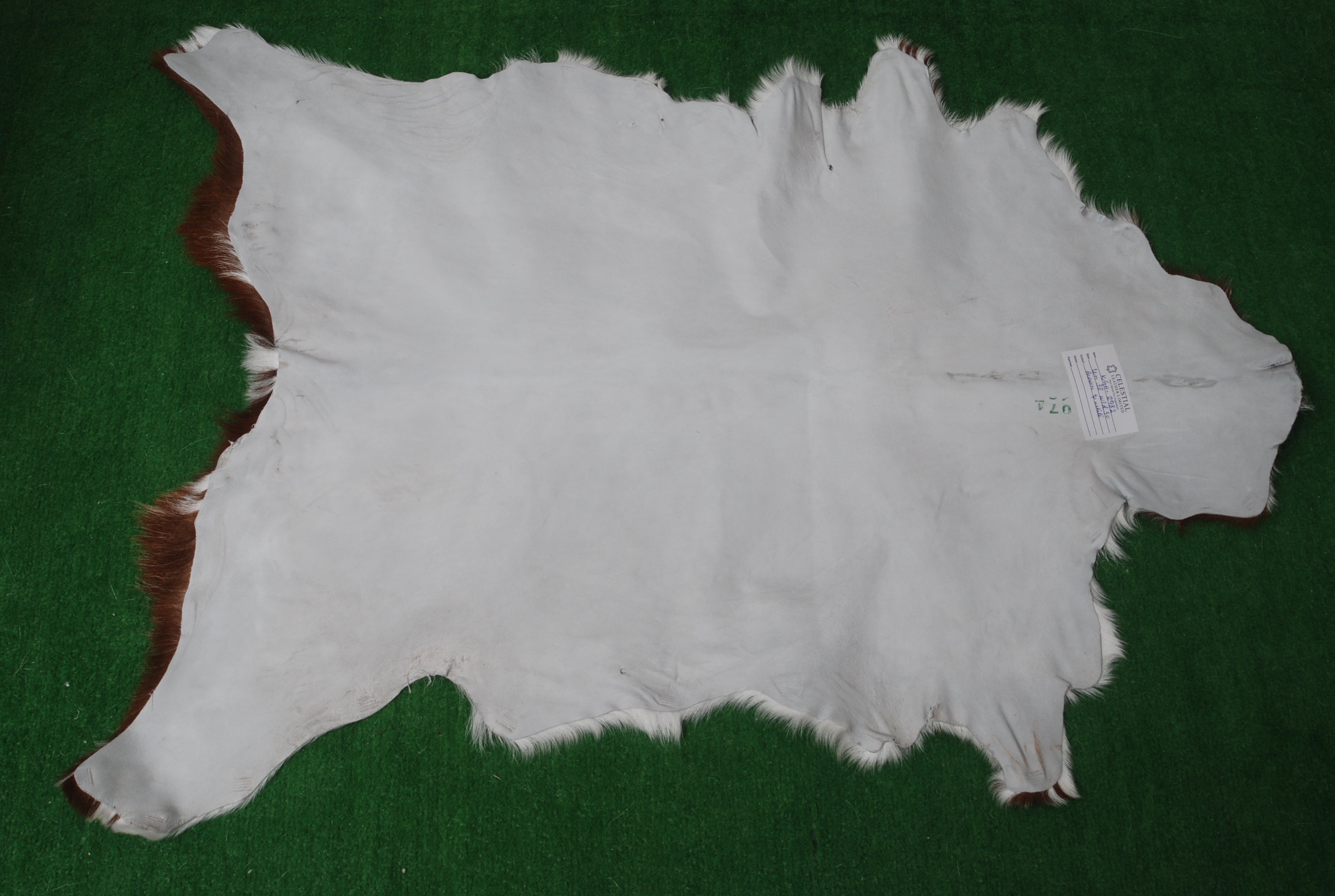 Authentic Hair-On Goat Skin Rug - Rich Dark Brown for Sophisticated Interiors