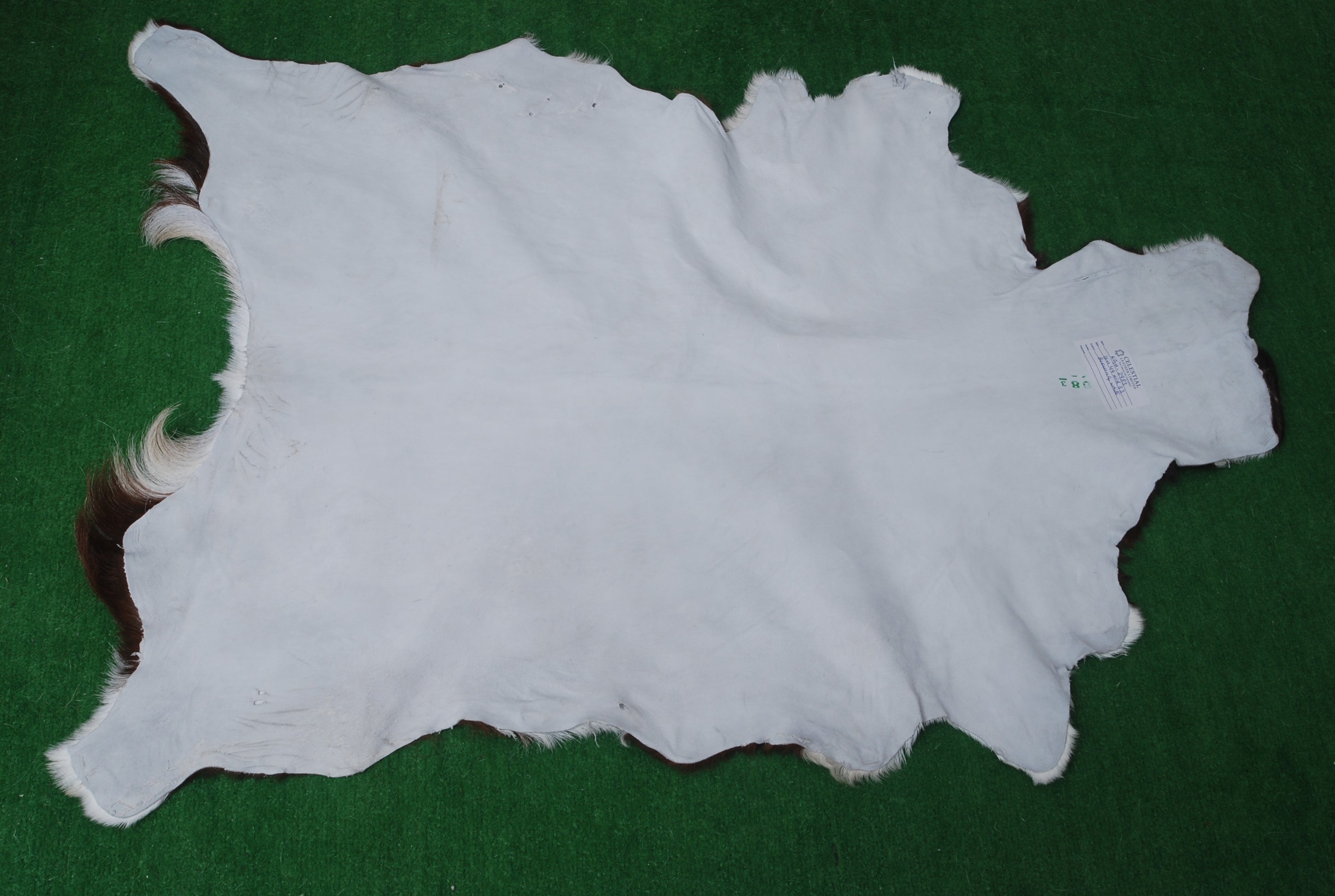 Premium Dark Brown Goat Skin Rug - Durable and Stylish Accent for Any Room