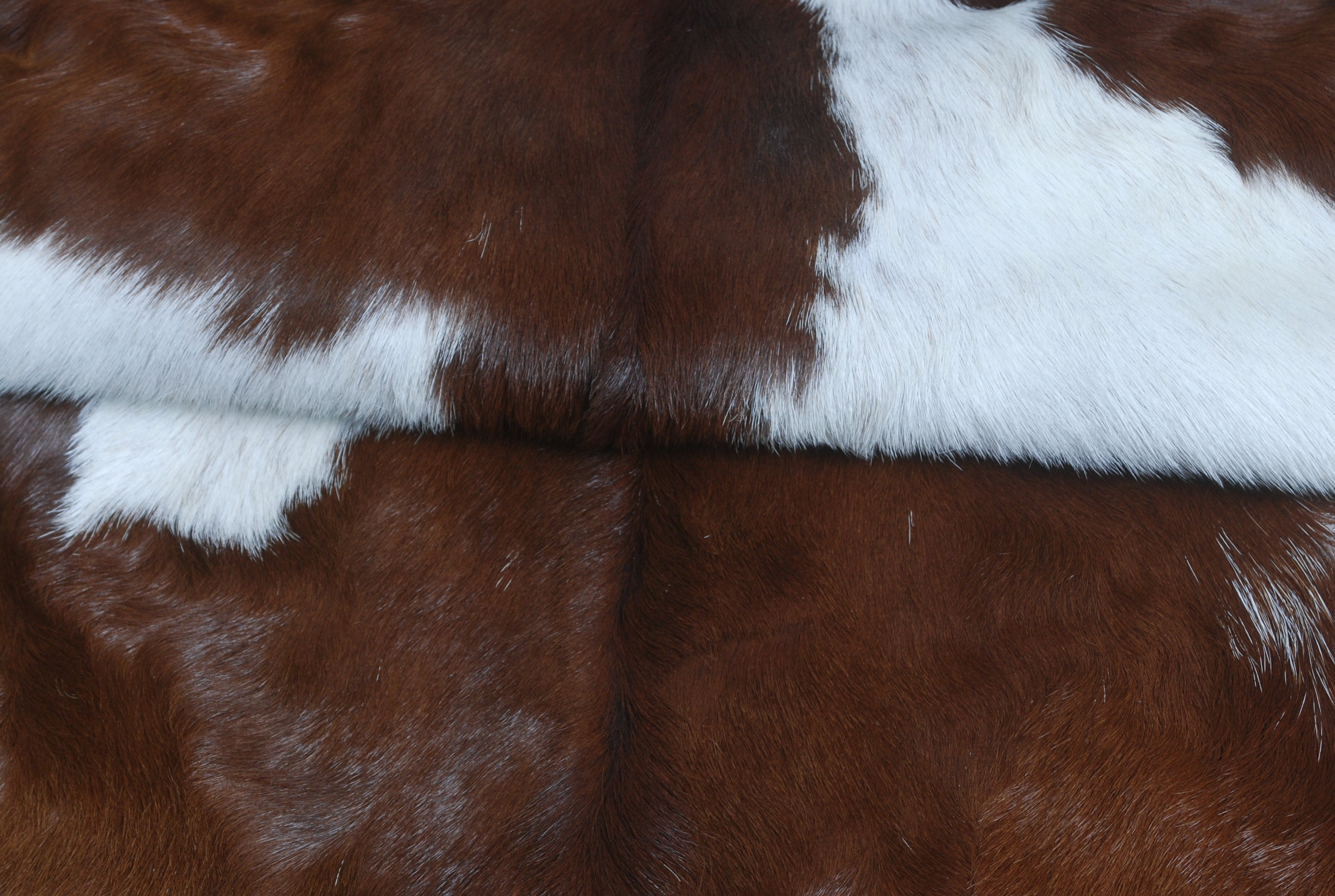 Luxury Brown & White Goat Hide Rug - Premium Hair-On Goat Skin Rug for Warmth - Elegance - Handcrafted - Sustainable Decor Piece