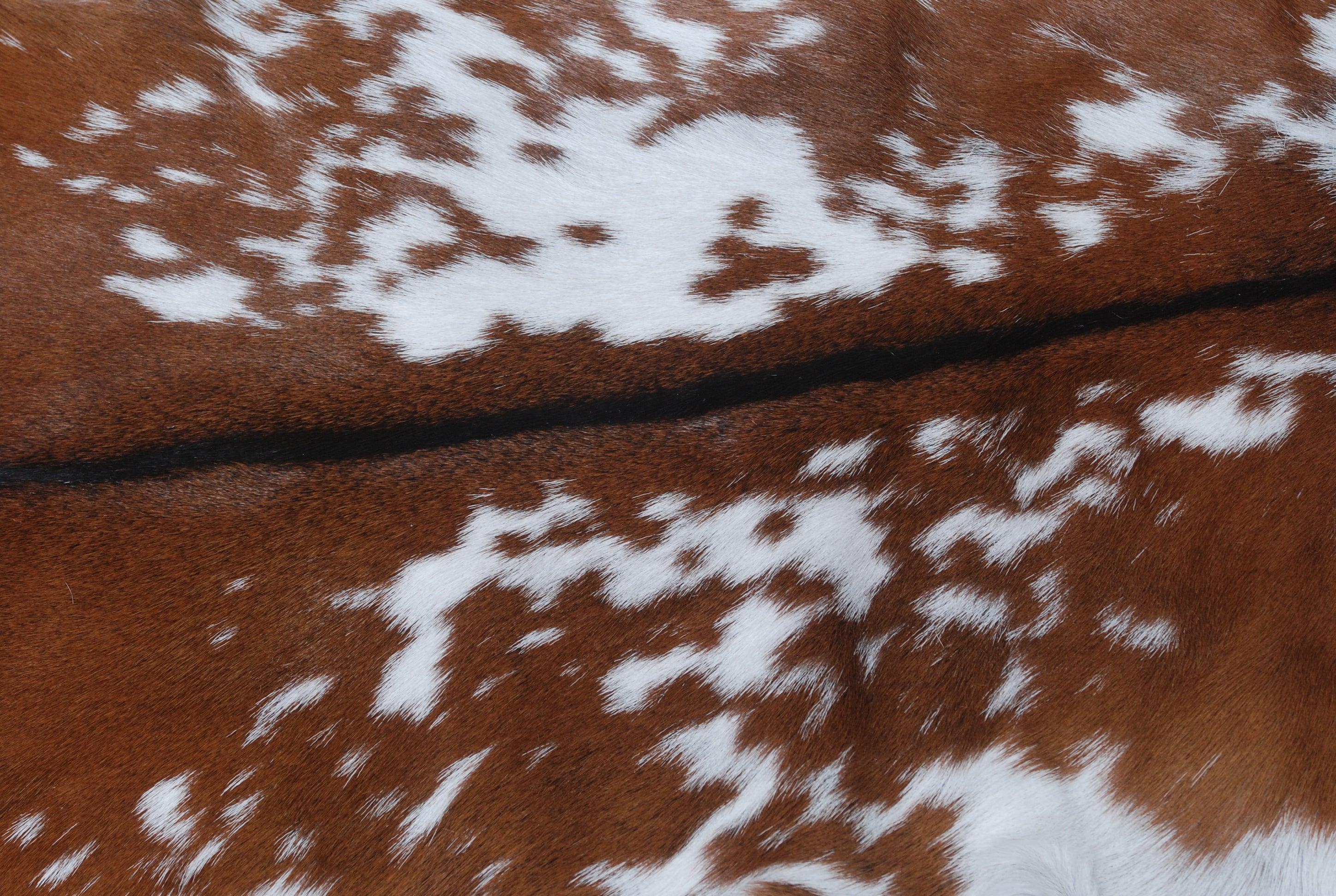 Luxurious Brown & White Goat Skin Rug - Handmade, Soft, Sustainable & Unique - Eco-Friendly Floor Rugs for Home Decor