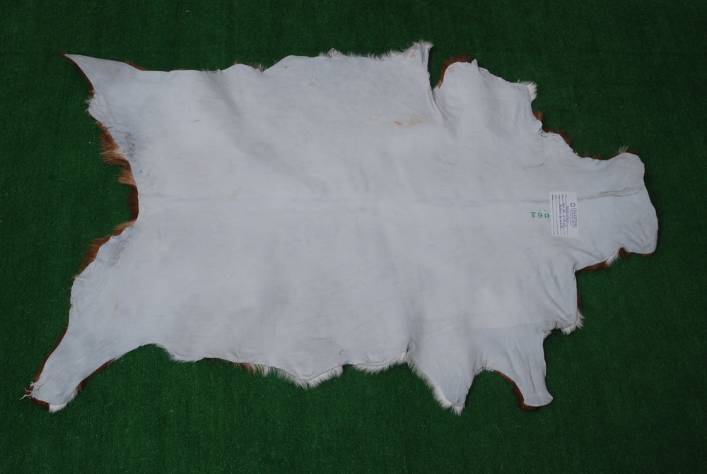 Luxury Handmade Brown & White Goat Skin Rug | Soft, Durable, Non-Shedding, Eco-Friendly | Unique Rustic Charm | Hypoallergenic | Non-Slip - Celestial Leather Limited