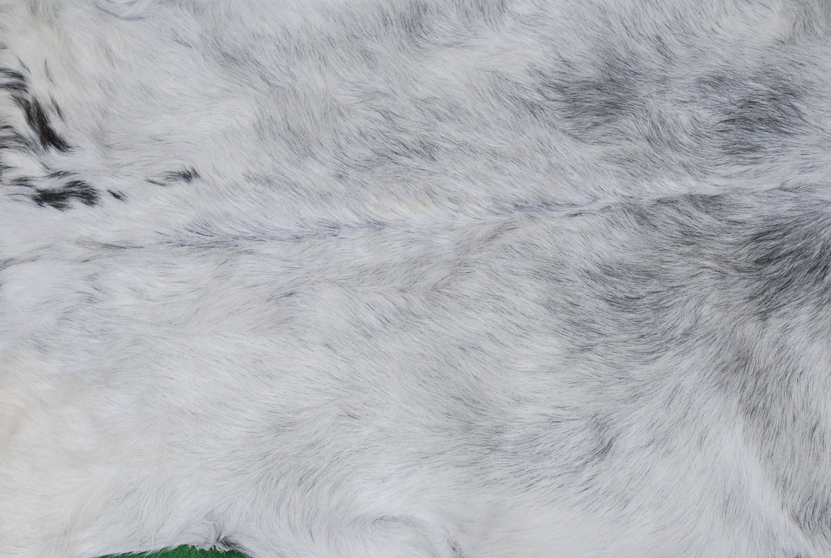 Grey and White Handmade Goat Skin Rug – Natural Luxury for Your Home