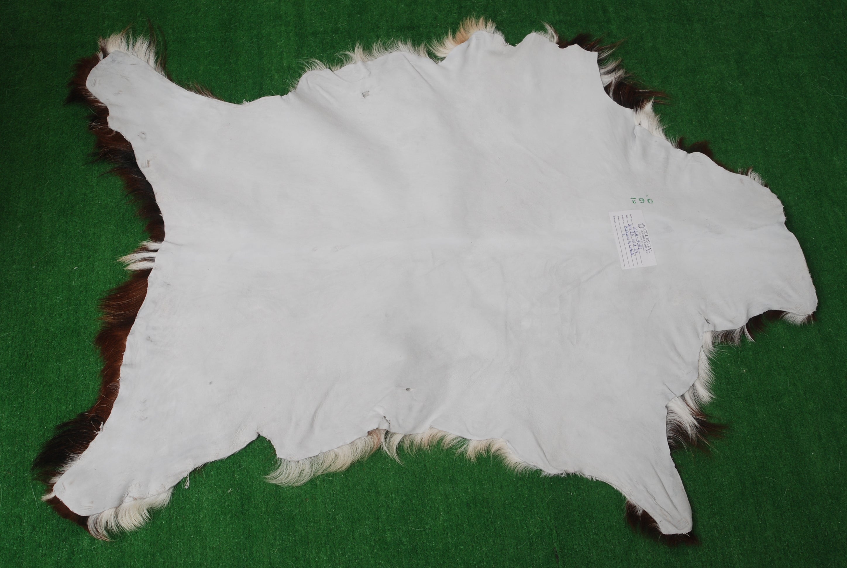 Premium Dark Brown Goat Hide Rug - Soft and Durable for Sophisticated Interiors