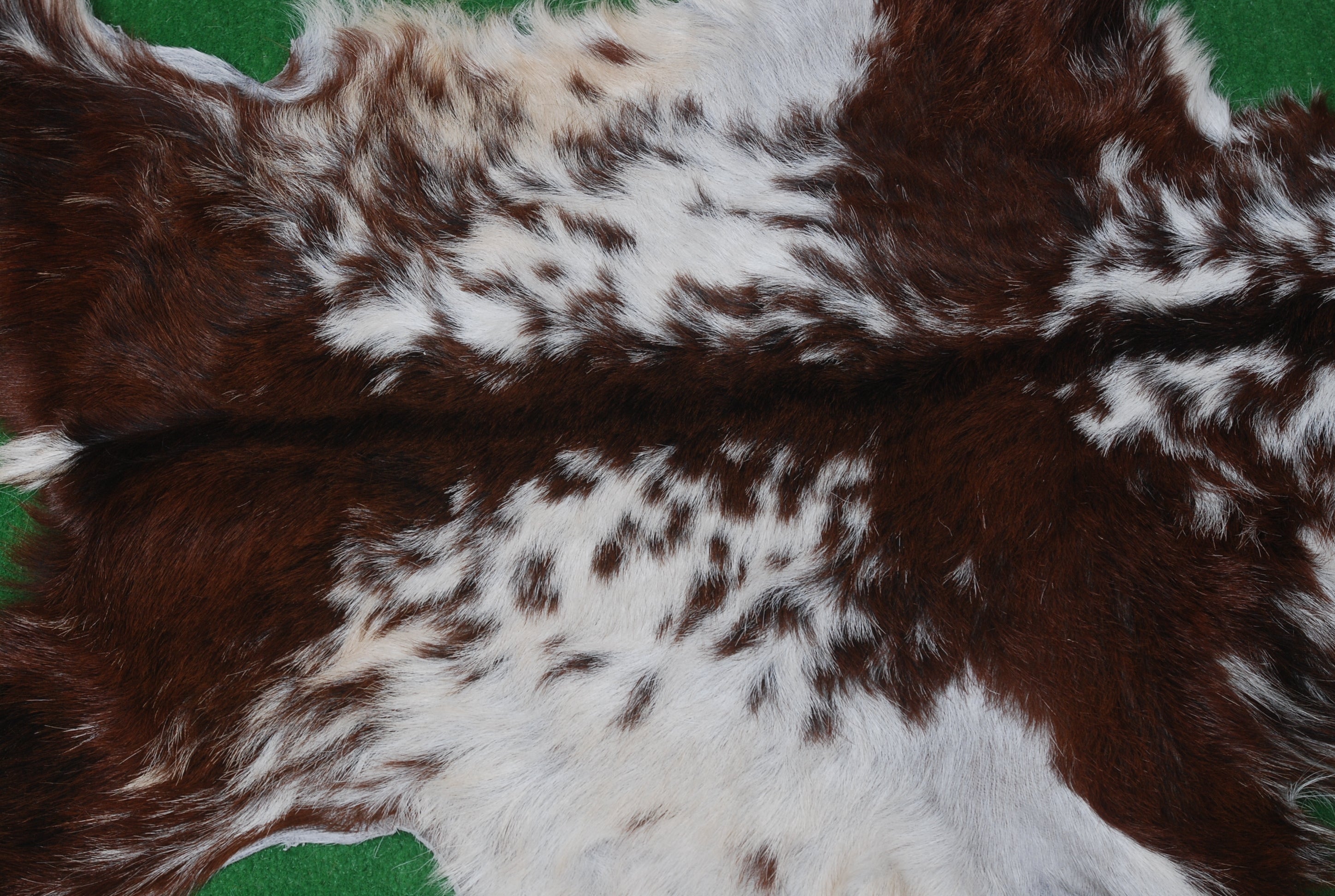 Premium Dark Brown Goat Hide Rug - Soft and Durable for Sophisticated Interiors