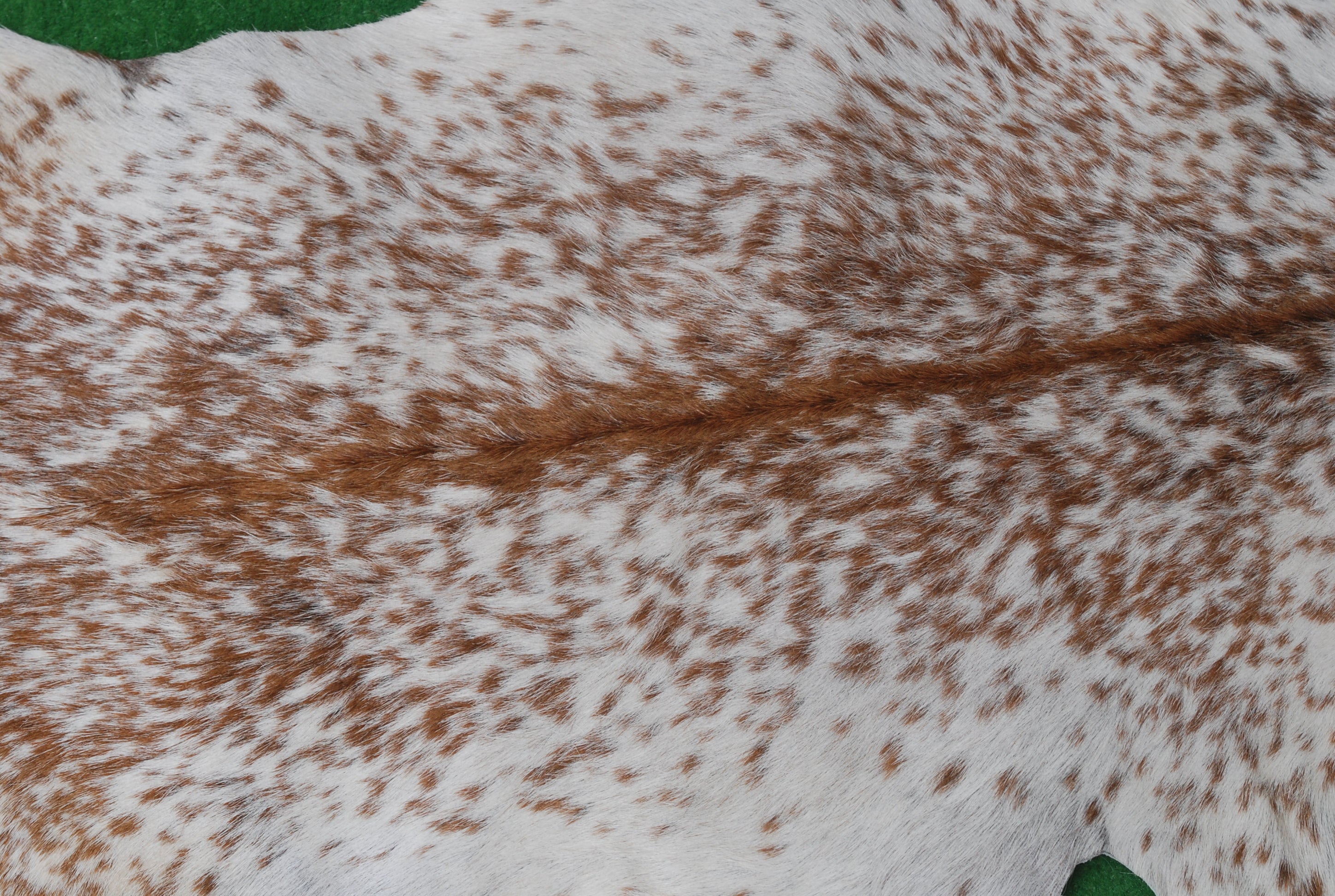 Authentic Hair-On Goat Skin Rug - Brown and White Pattern for Stylish Interiors