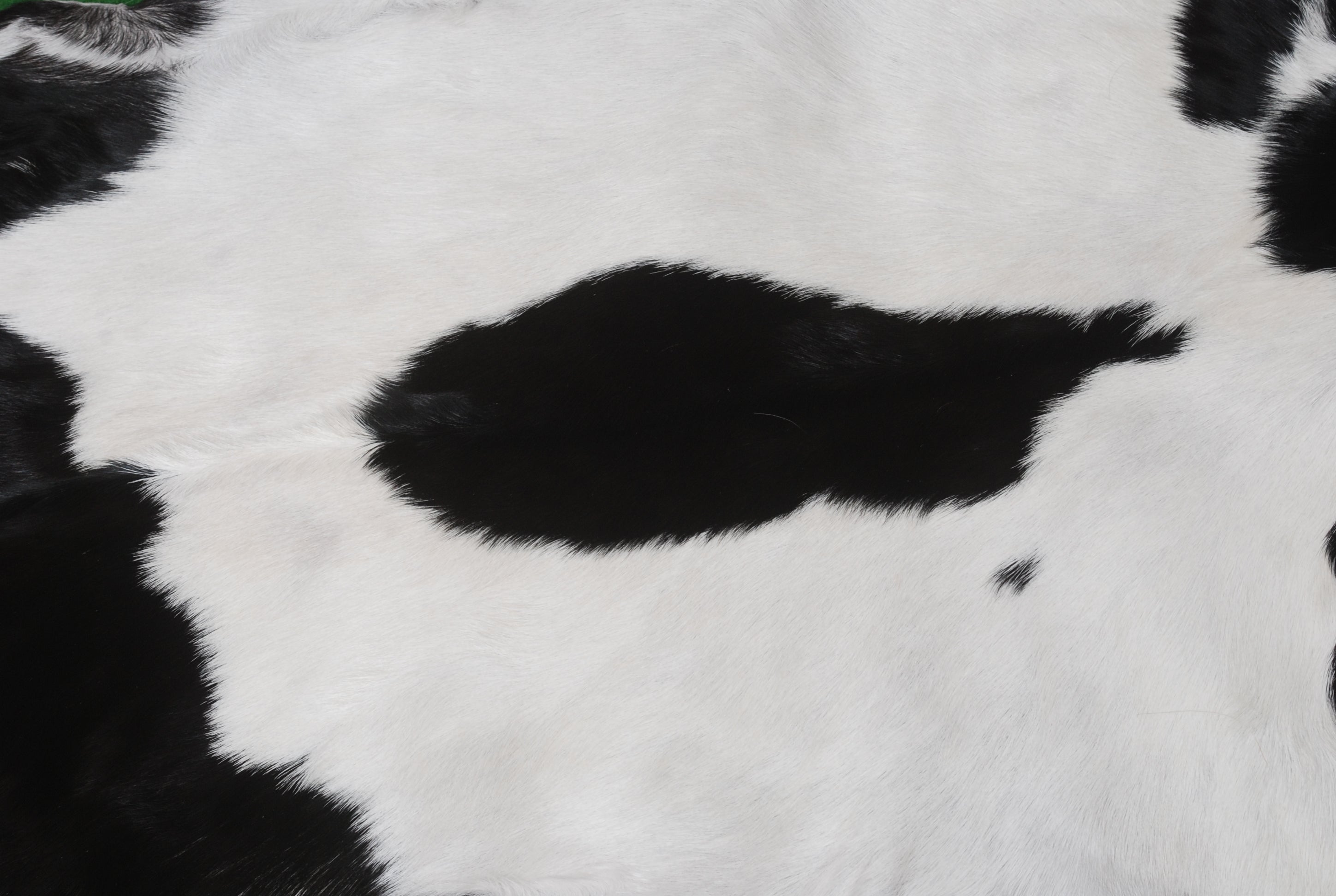 Luxury Black & White Goat Skin Rug - Modern Chic Decor, Natural Softness, Hypoallergenic, Eco-Friendly, Unique Pattern, Non-Slip Backing
