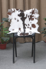 Authentic Hair-On Goat Skin Rug - Rich Dark Brown for Sophisticated Interiors