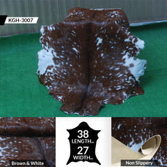 Natural Dark Brown Goat Hide Rug - Perfect for Modern and Rustic Spaces