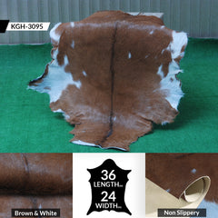 Premium Dark Brown Goat Hide Rug - Soft and Durable for Sophisticated Interiors