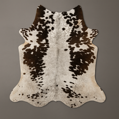 Luxurious XL Dark Brown Cowhide Rug: Hypoallergenic, Non-Slip, Handselected from Premium Hides - Free Shipping across UK!