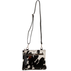 Luxurious Custom Vegan Leather Handbag with Gold Hardware - Unique Cowhide Markings, Adjustable Strap, Distressed Design - Perfect Gift for - Celestial Leather Limited