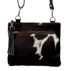 Structured Vegan Leather Handbag with Adjustable Strap & Gold Hardware - Unique Handcrafted Design in Multi-Colour Cowhide - Evening Bag - Celestial Leather Limited