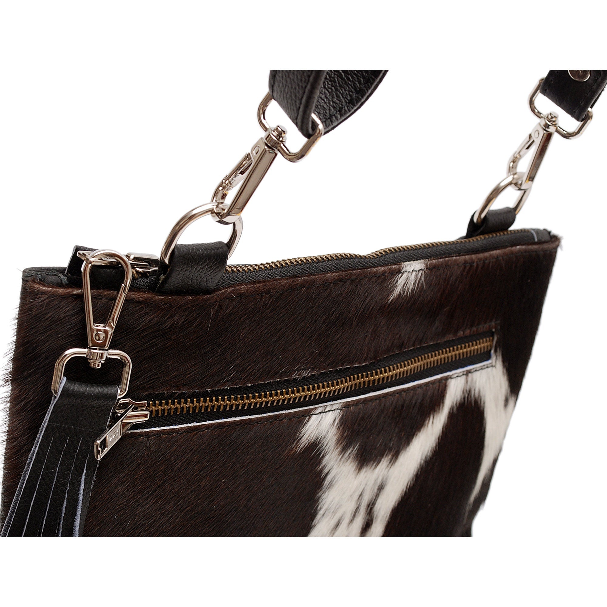 Structured Vegan Leather Handbag with Adjustable Strap & Gold Hardware - Unique Handcrafted Design in Multi-Colour Cowhide - Evening Bag - Celestial Leather Limited
