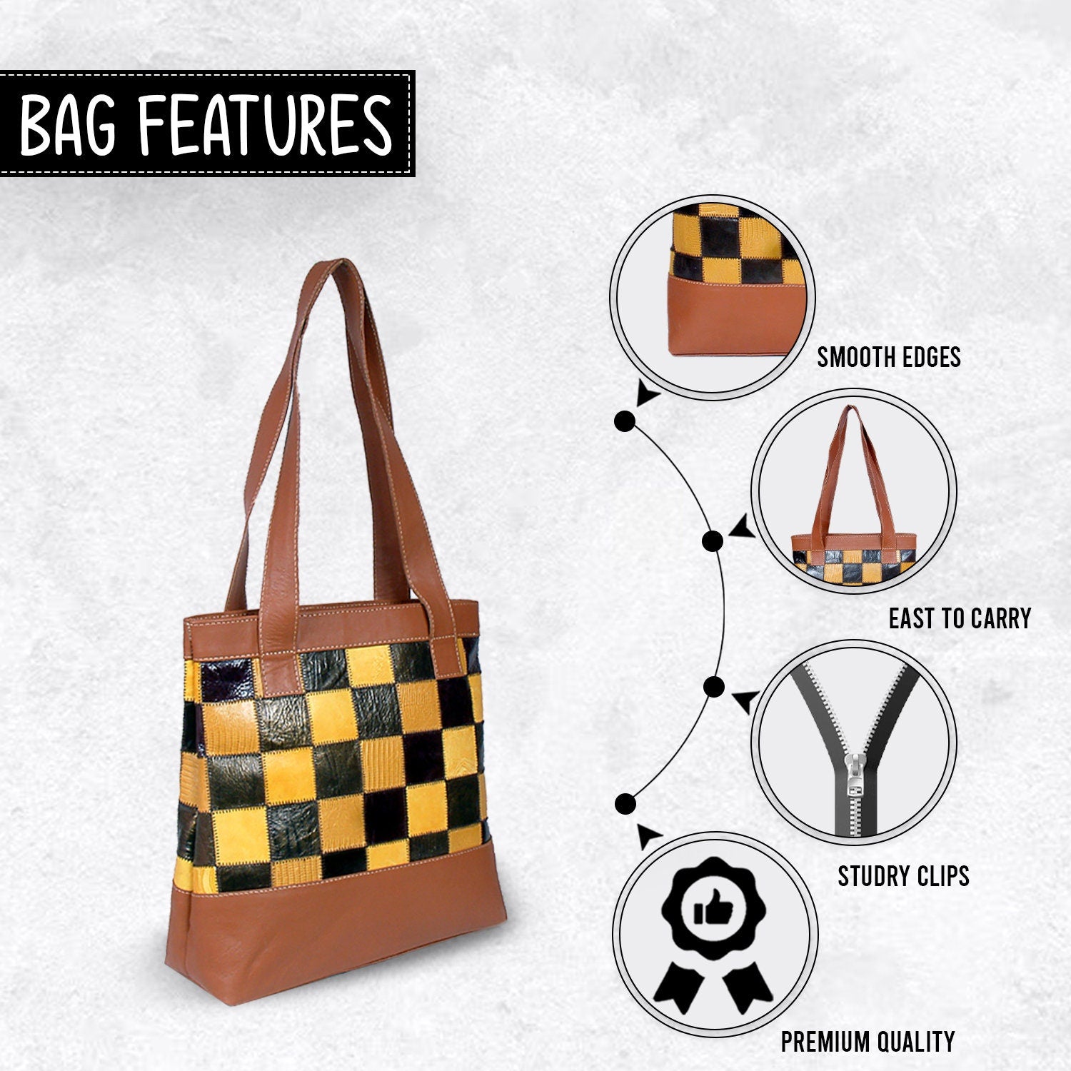 Stunning Crocodile Print Leather Shoulder Bag with Vibrant Colourful Design & Distressed Finish - Unique Handcrafted Piece - Button Closure