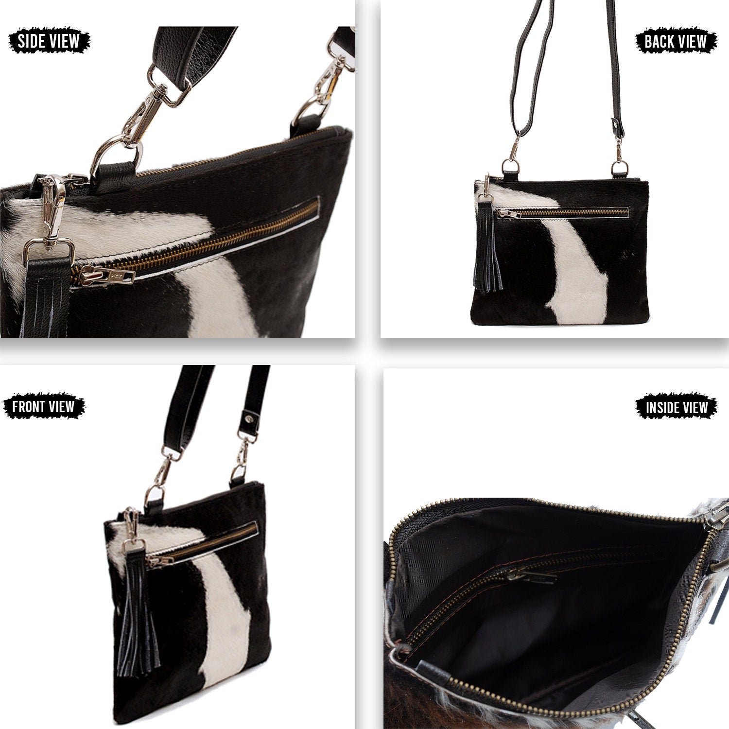 Luxury Vegan Leather Handbag with Gold Hardware- Structured and Unique Design - Handcrafted with Premium Cowhide - Adjustable Strap - Ideal - Celestial Leather Limited