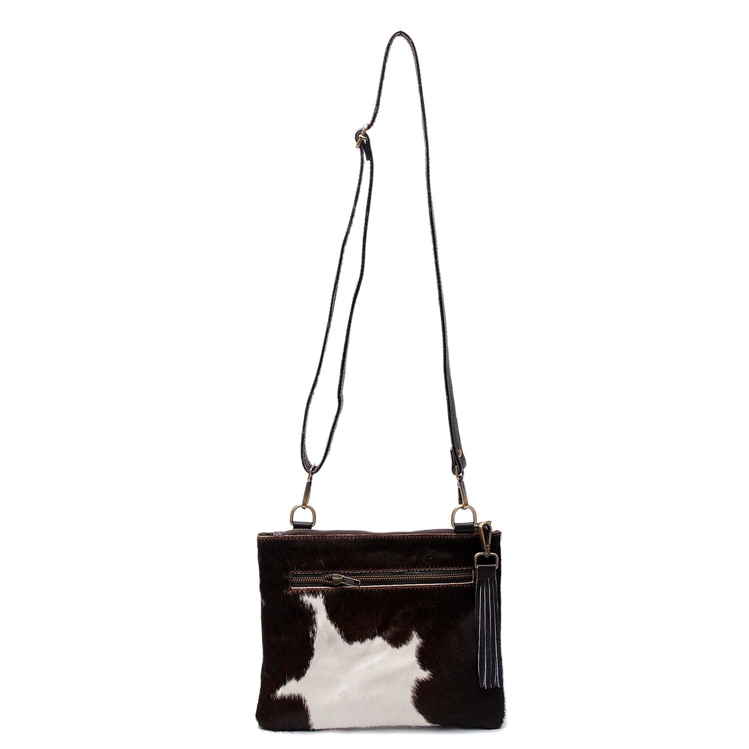 Luxurious Handcrafted Multi-Colour Vegan Leather Cross Body Bag with Adjustable Strap-Gold Hardware and Professional Distressing - Celestial Leather Limited