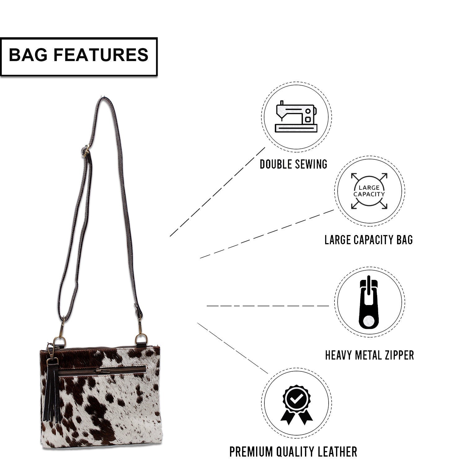 Stylish Vegan Leather Handbag with Adjustable Strap and Gold Hardware- Perfect Gift Idea for Her- Handcrafted Unique Design - Celestial Leather Limited