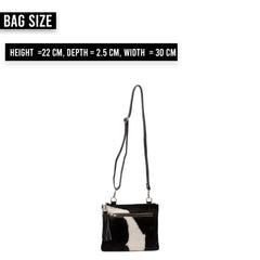 Luxury Vegan Leather Handbag with Gold Hardware- Structured and Unique Design - Handcrafted with Premium Cowhide - Adjustable Strap - Ideal - Celestial Leather Limited