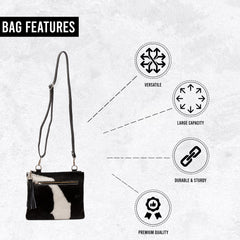 Luxury Vegan Leather Handbag with Gold Hardware- Structured and Unique Design - Handcrafted with Premium Cowhide - Adjustable Strap - Ideal - Celestial Leather Limited