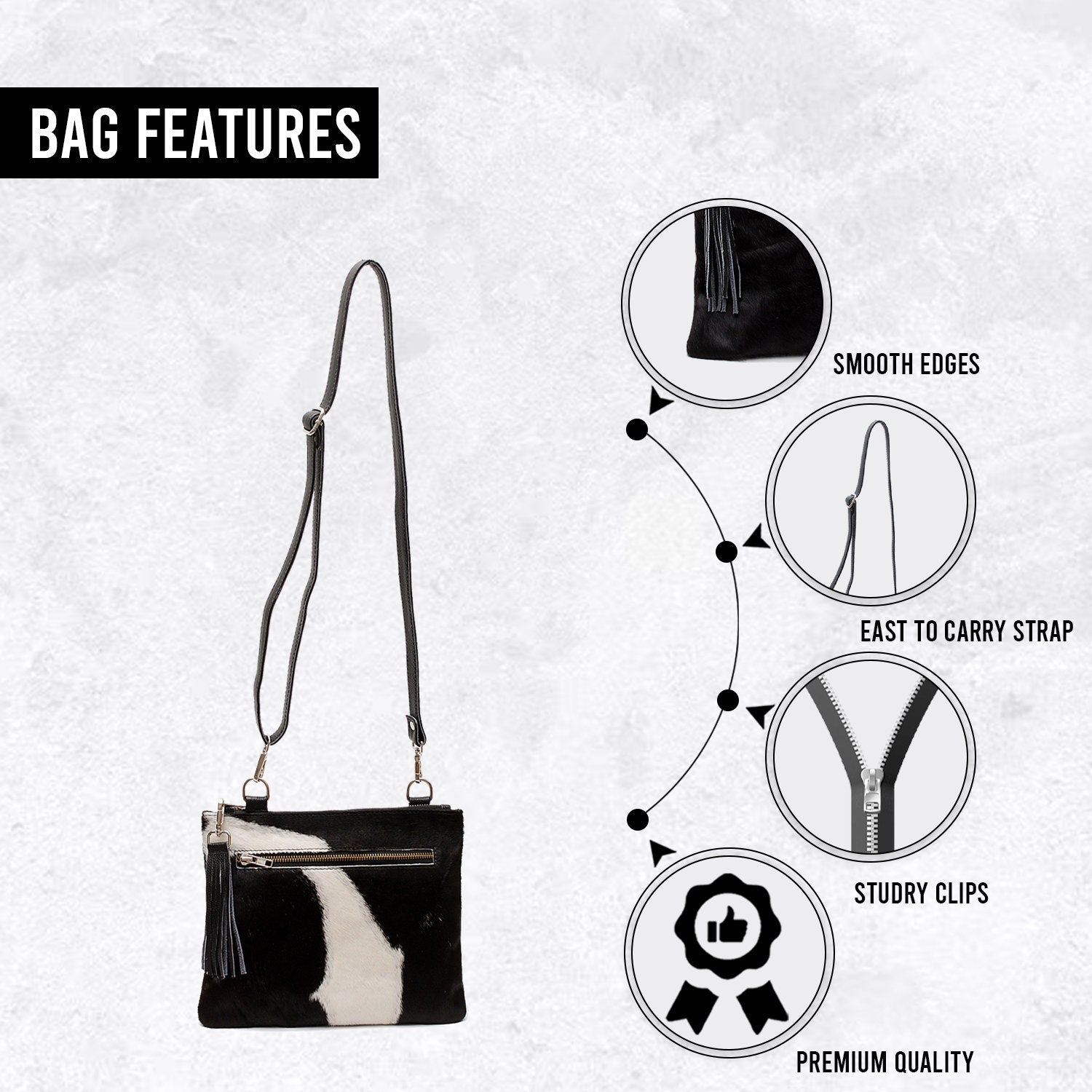 Luxury Vegan Leather Handbag with Gold Hardware- Structured and Unique Design - Handcrafted with Premium Cowhide - Adjustable Strap - Ideal - Celestial Leather Limited