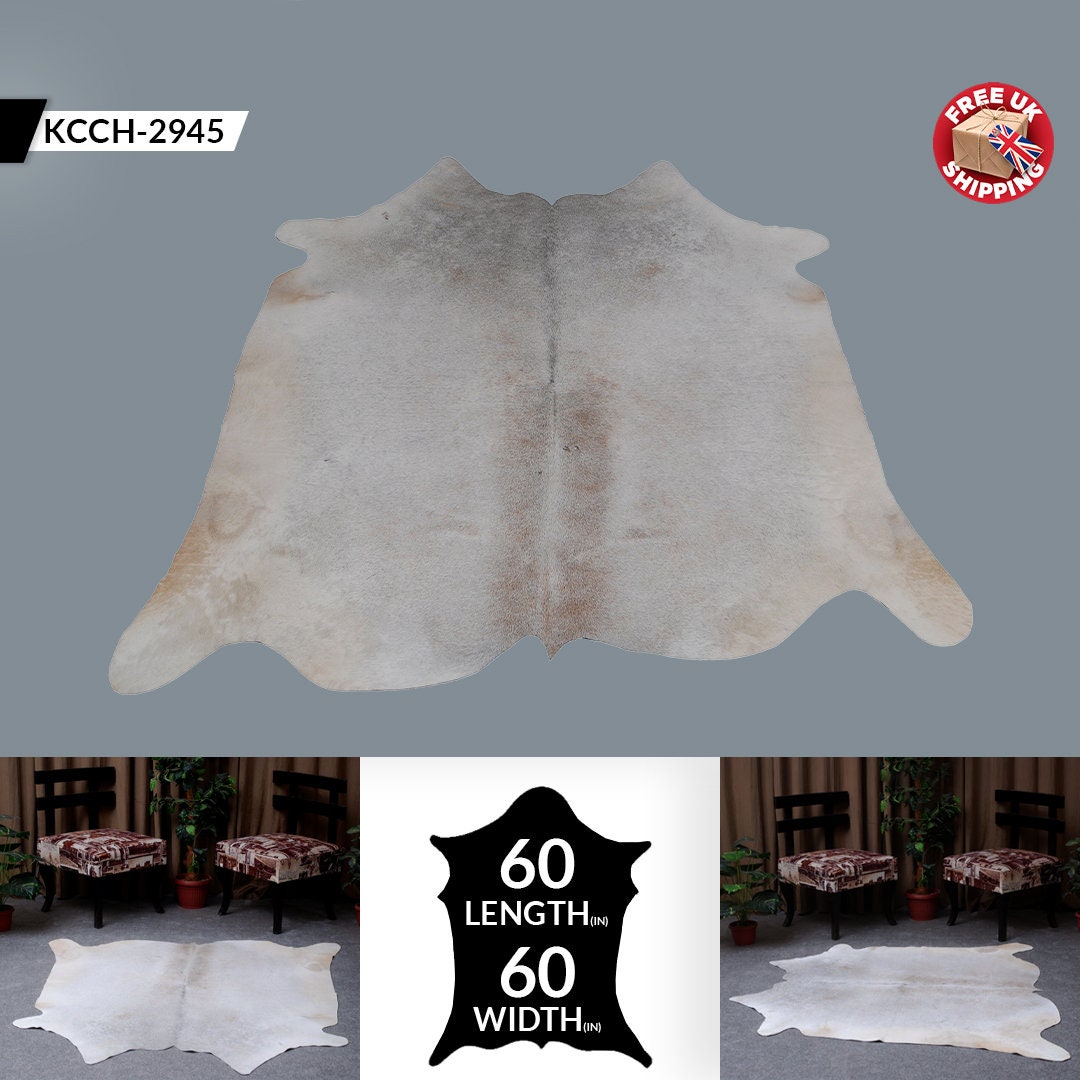 Luxurious Large Multicolour Animal Print Cowhide Rug for Chic Living Spaces