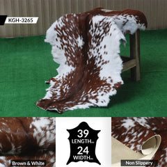 Original Goatskin Hide Brown,  Goat Skin Rug, Goatskin Pelt,  Home Decor Animal Skin Rug,  Bedroom Aesthetic Area Rug,  Brown and White Goat Hide Rug, Goat Skin Rug,  Animal Skin Rug, Real Hair on Hide,  Goal Pelt Rug, Home Decor Rug,  Living Room Area Rug,  Wall Hanging Rug,  Aesthetic Rug,  Leather Rug,  Decorative Rug,  Brown Goatskin Rug,  GoatHide Brown White