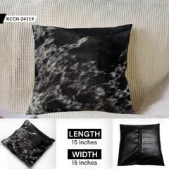 Cowhide Cushion Covers Genuine Exotic Leather Hair-on Decorative Animal Skin Pattern - Eco-Friendly Natural Home Decor