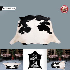 Luxury Brown and White Cowhide Rug - Hypoallergenic, Non-slip, Non-shedding - Large Size - Ideal for Upholstery and Décor in UK - Free