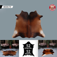 Luxurious Red & White Cowhide Rug | Hypoallergenic - Non-shedding | Large Size | Perfect for Upholstery | Free Shipping in UK - Celestial Leather Limited