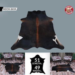 Luxurious Red & White Cowhide Rug - Soft - Hypoallergenic Hide Carpet for Any Room - Non-Slip Backing - Free UK Shipping - Celestial Leather Limited