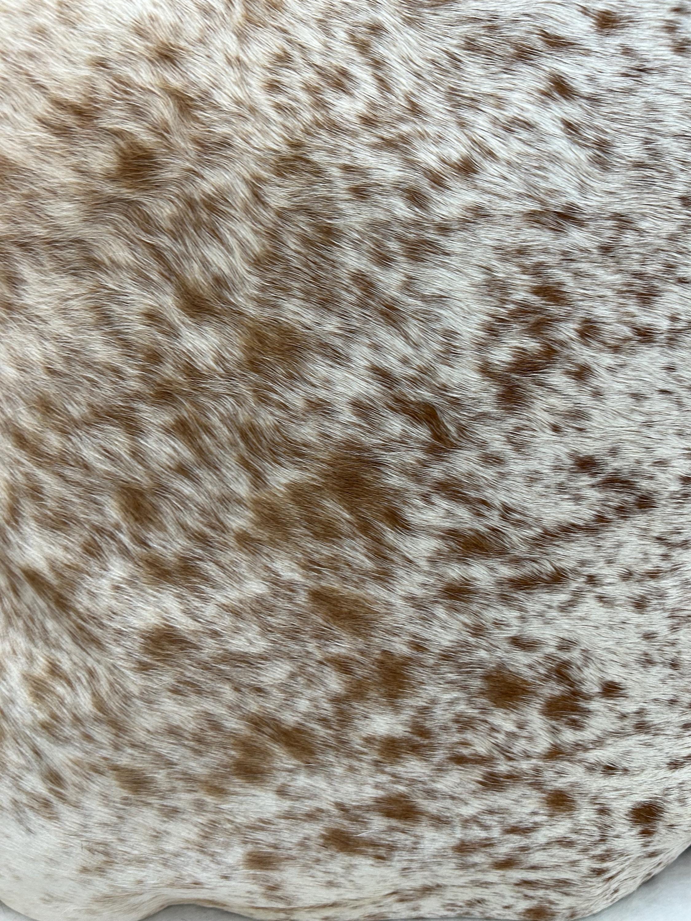 Stylish Black & White Genuine Leather Cowhide Cushion Cover - Eco-Friendly - Durable Home Decor Accent